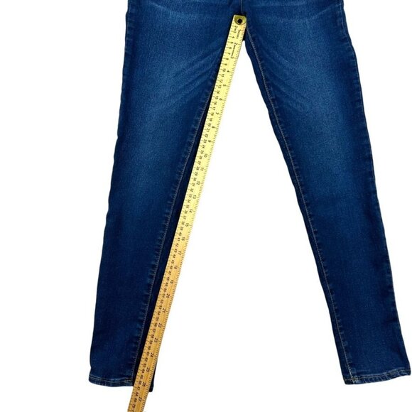 Levi's Girls 710 Super Skinny Blue Denim Mid-Rise Stretch Fit Jeans Size 16 - Picture 12 of 12